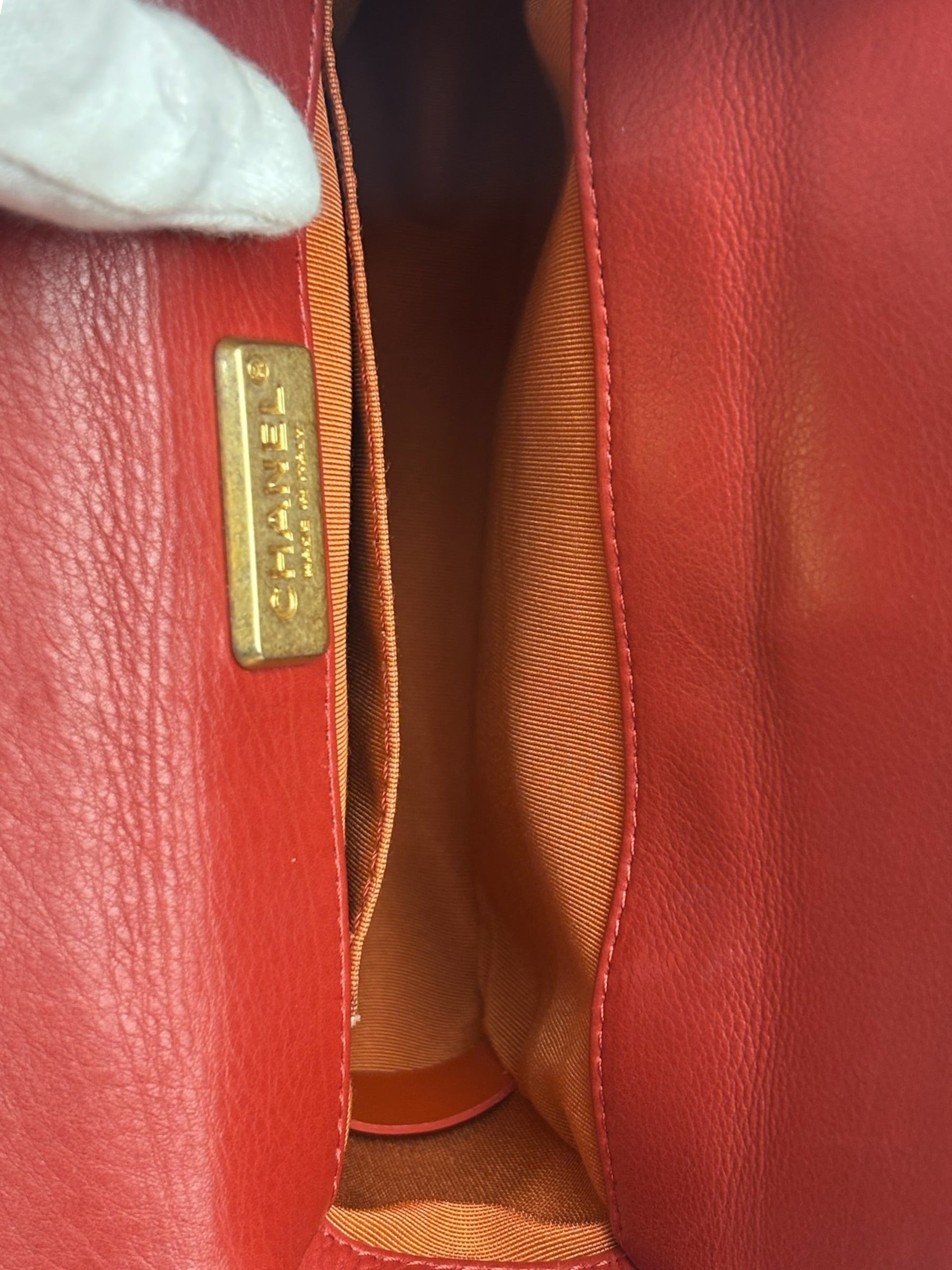 Chanel Red Quilted Leather Rock The Corner Minaudiere Shoulder Bag 2018