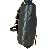 Chanel Black Caviar Quilted Leather Mini Square Flap Bag 2021