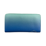 Tiffany & Co Blue Gradient Leather Long Zippy Wallet