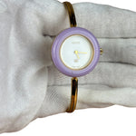 Gucci Vintage Gold 1100L Interchangeable Bezel Bangle