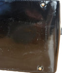 Chanel Black Patent Chocolate Bar Bowler Bag 2002