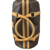 Celine Vintage Brown Coated Macadam Boston Handbag