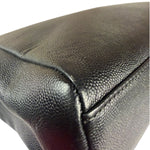 Chanel Black Pebbled Leather Curved Flap 1997