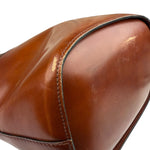 Celine Vintage Brown Leather Cinch Bucket Crossbody Bag