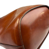 Celine Vintage Brown Leather Cinch Bucket Crossbody Bag