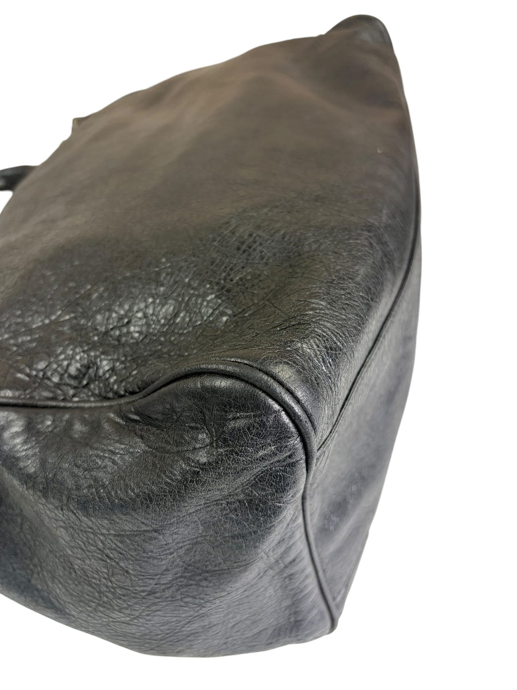 Blanciaga Black Lambskin Velo Moto Handbag