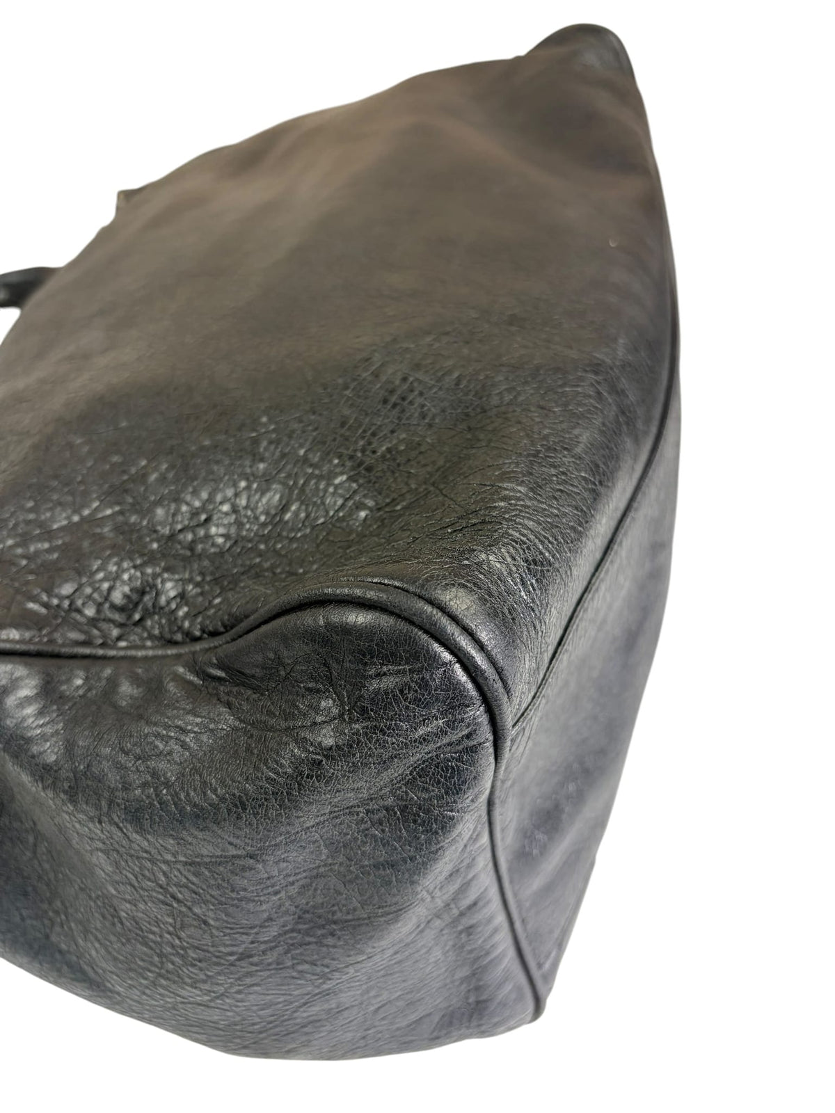 Blanciaga Black Lambskin Velo Moto Handbag