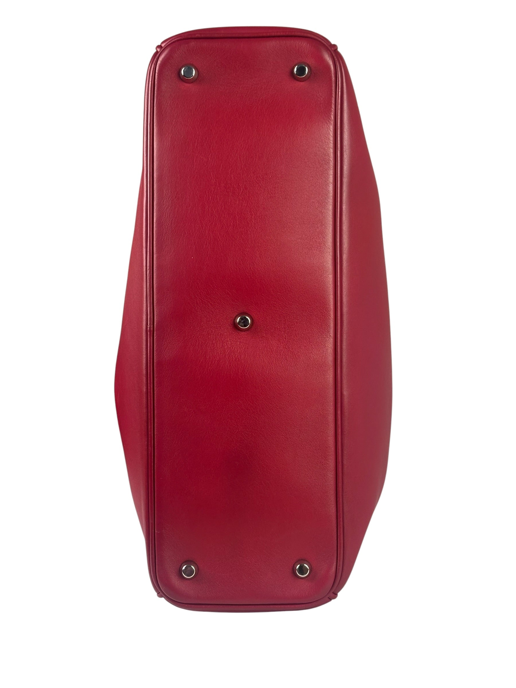 Christian Dior Red Leather Diorissimo Tote