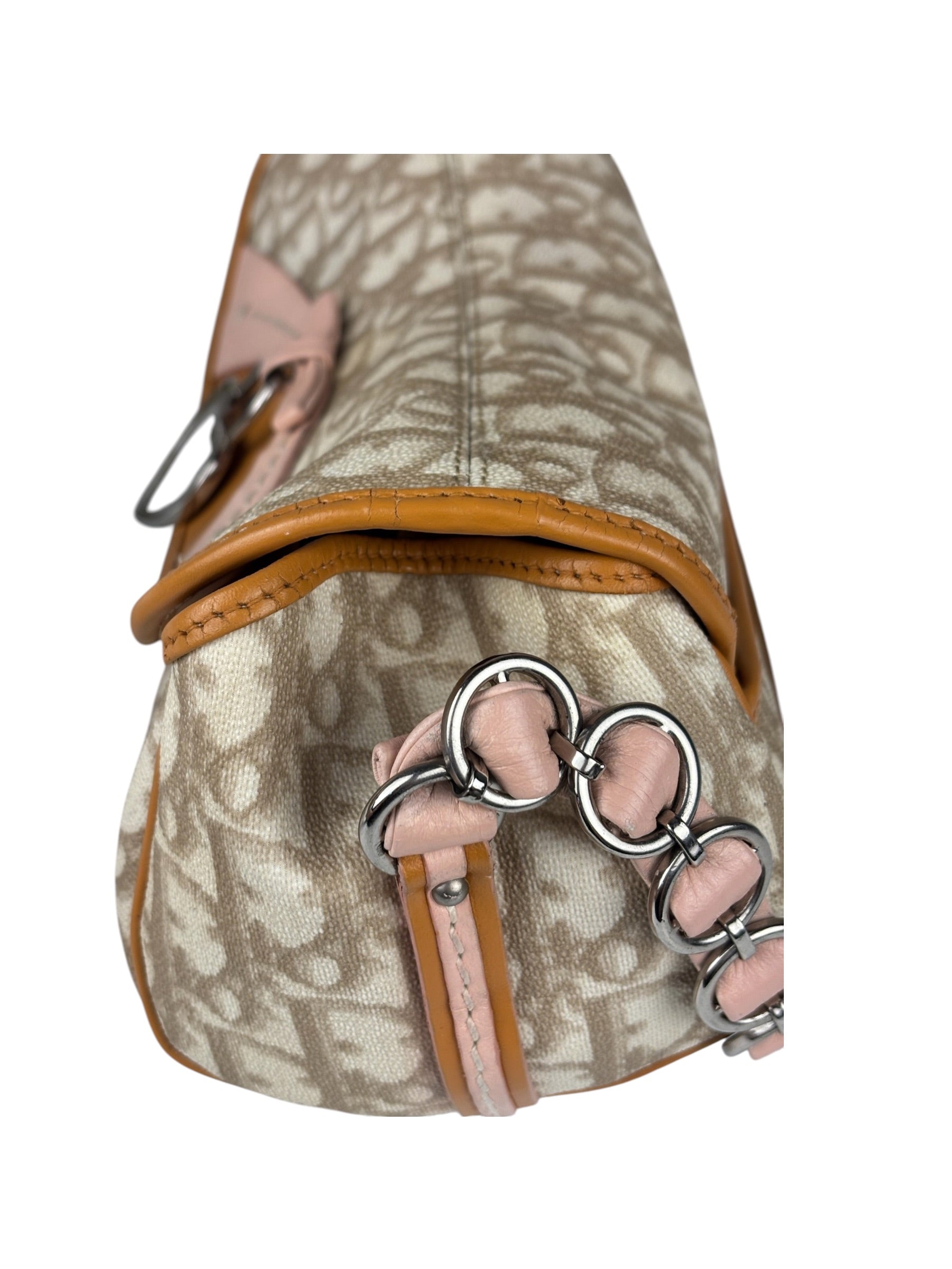 Christian Dior Leather Trotter Romantique Flap Shoulder Bag