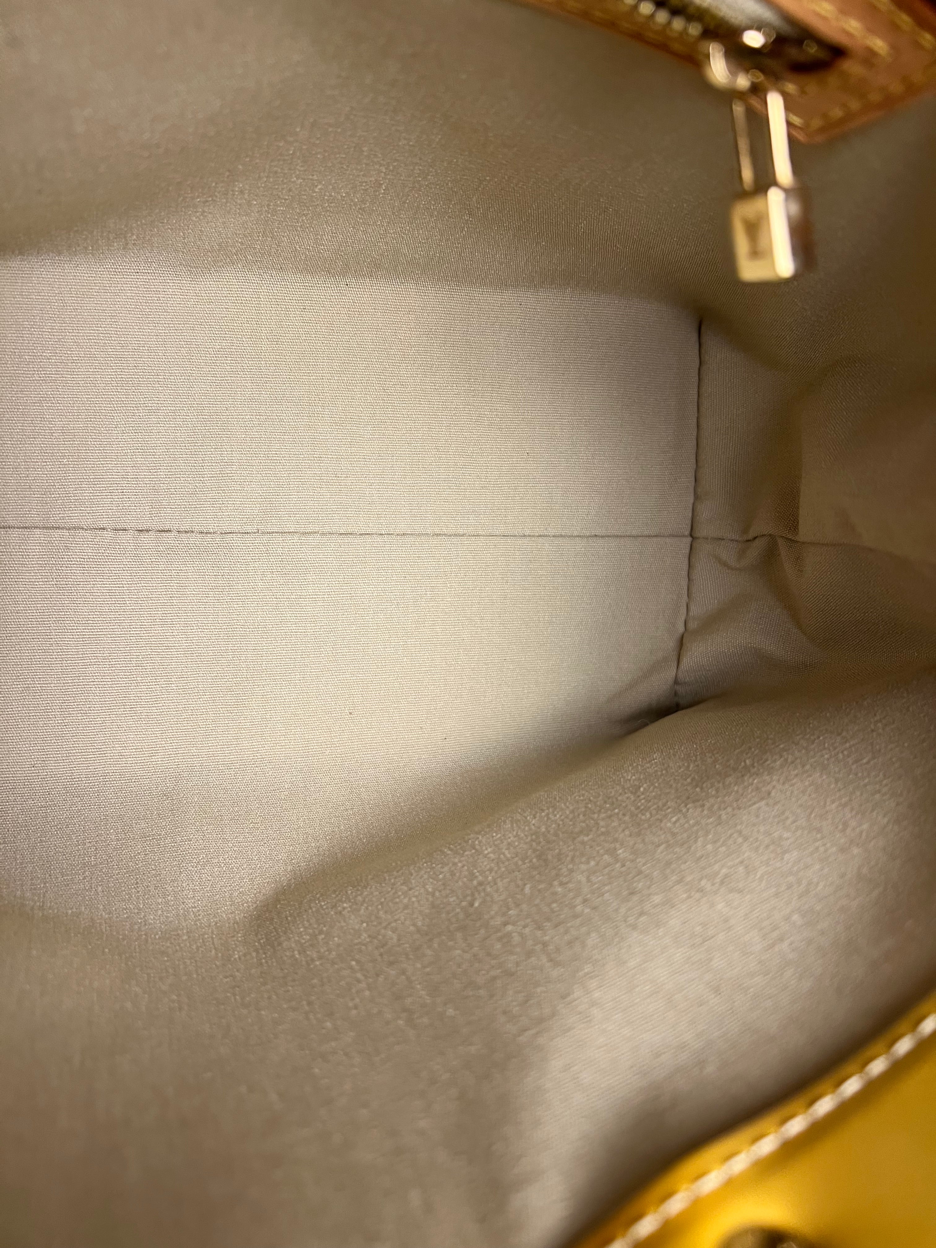 Louis Vuitton Monogram Vernis Reade PM Yellow