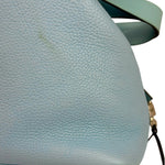 Hermes Blue Leather Picotin Lock 18 Bucket Bag