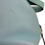 Hermes Blue Leather Picotin Lock 18 Bucket Bag