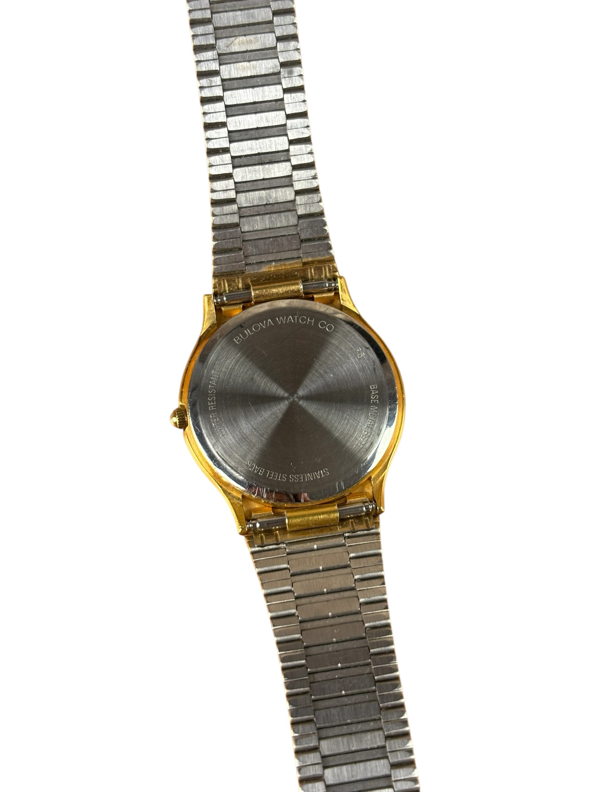 Caravelle Vintage Gold Round Dial Day-Date
