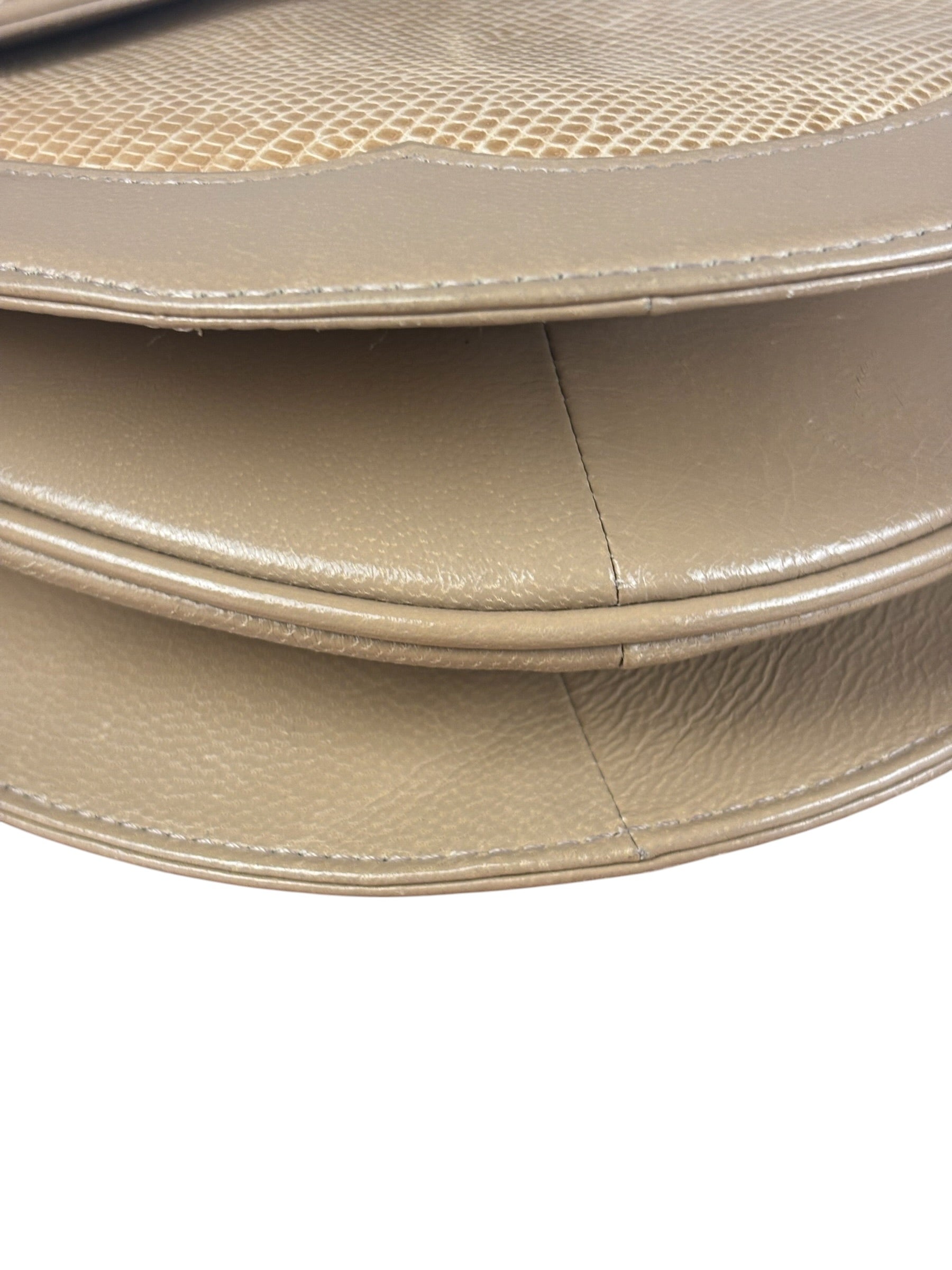 Yves Saint Laurent Vintage Beige Lizard Shoulder Bag