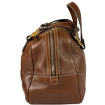 Gucci Tan Brown Leather Bamboo Handle Boston Bag