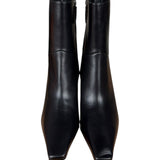 Gucci Black Leather Heel Boots