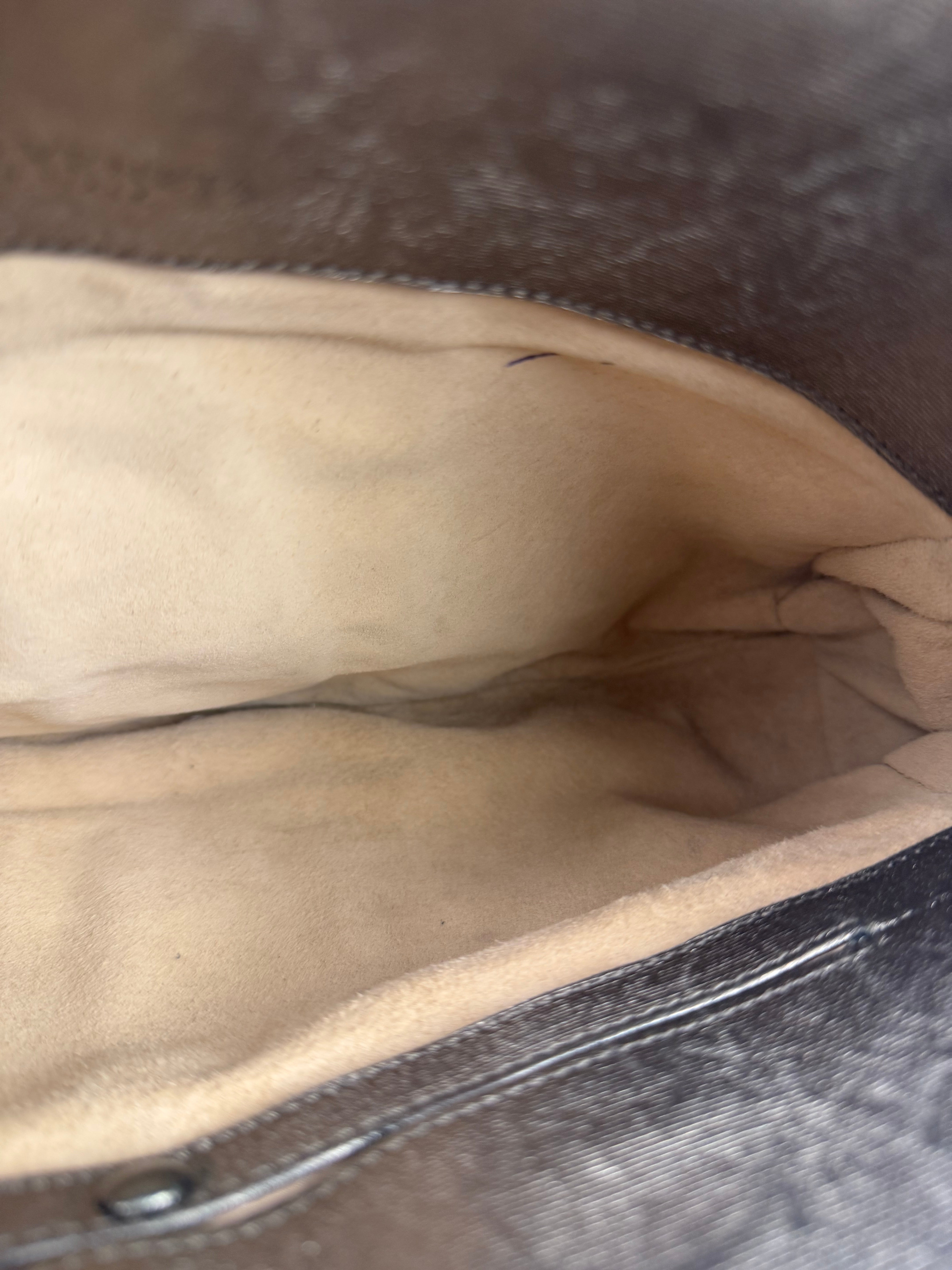 Bottega Veneta Metallic Pleated Shoulder Bag