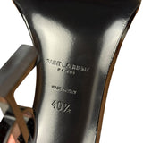 Saint Laurent Glossy Black Logo Heels