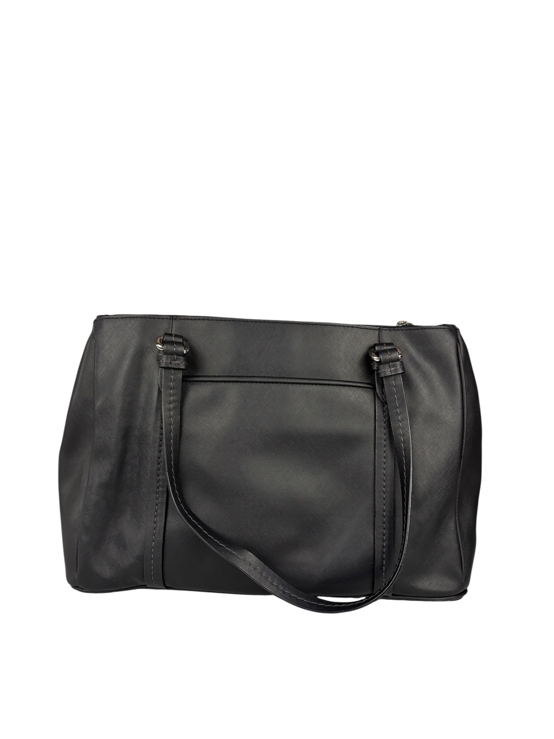Coach Vintage Black Peyton Leather Jordan Double Zip Shoulder Bag