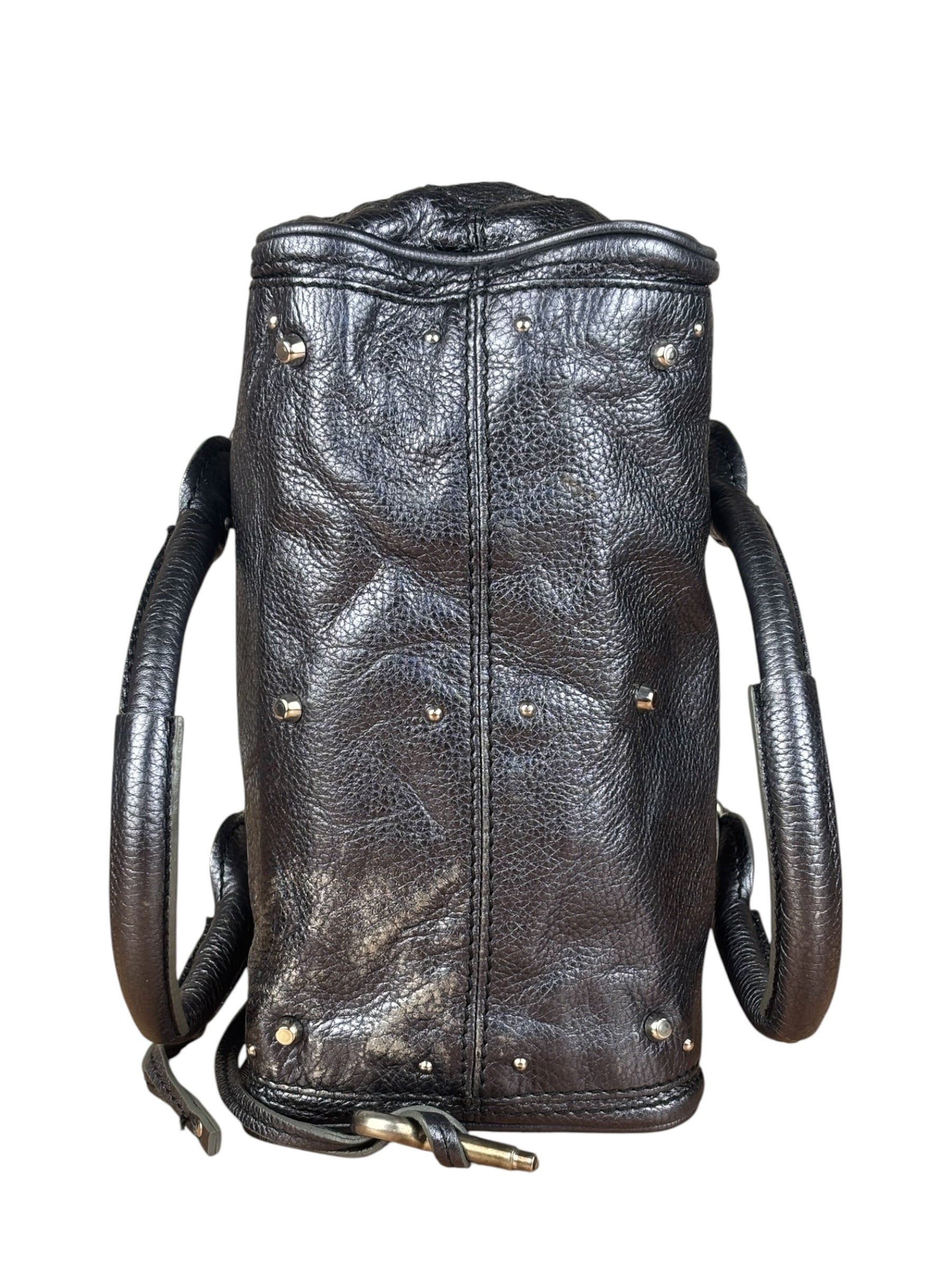 Chloé Grey Metallic Small Paddington Handbag