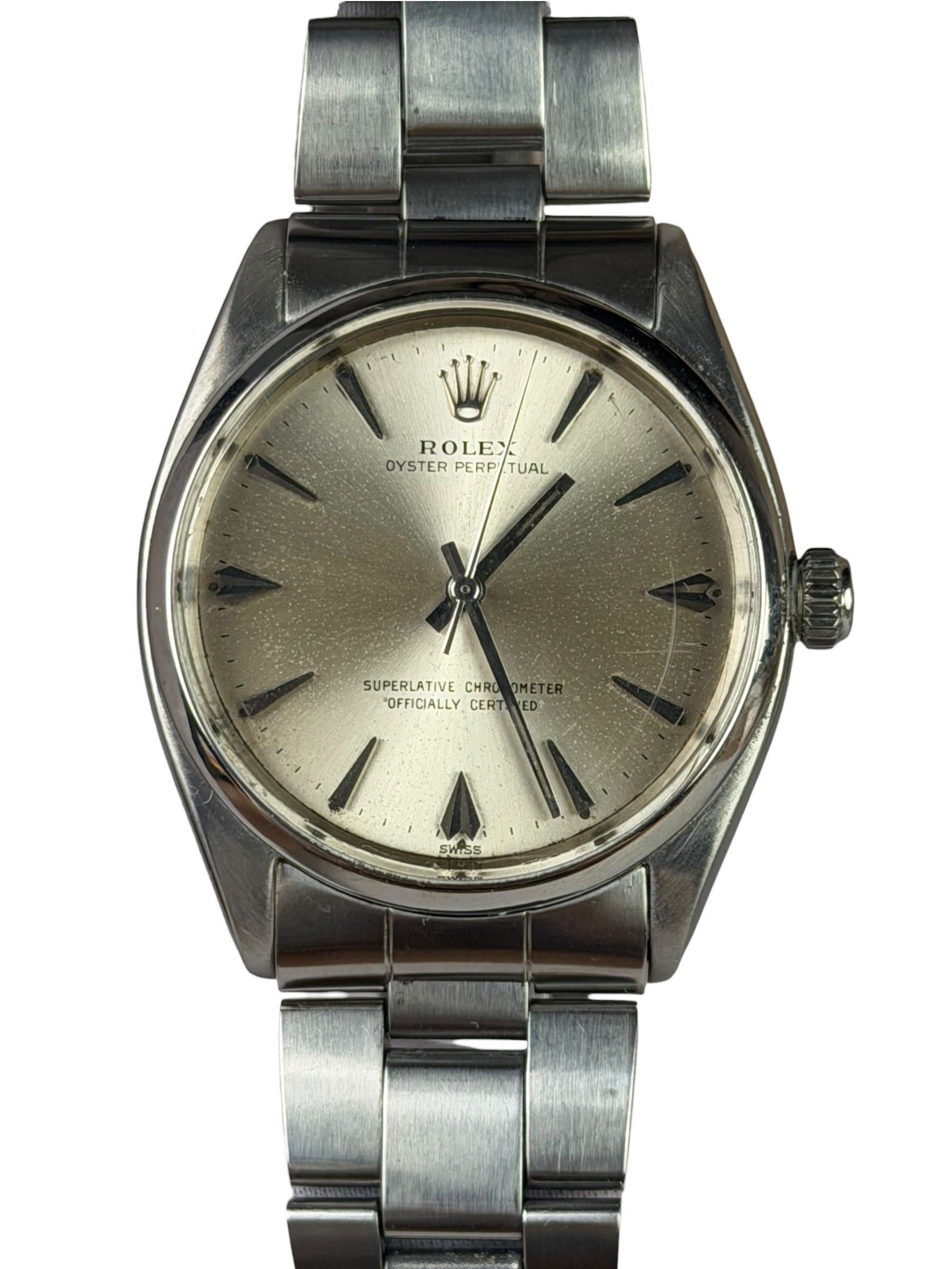 Rolex 1002 Oyster Perpetual Silver Dial 34mm 1959