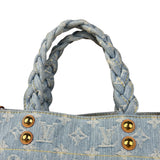 Louis Vuitton Monogram Denim Let Go PM 2Way Tote Handbag