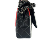 Chanel Colorblock Quilted Lambskin Medium Double Flap Bag 2013