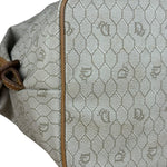 Christian Dior Vintage Honeycomb Zip Tote