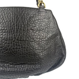 Fendi Black Leather Mia Chain Hobo Bag