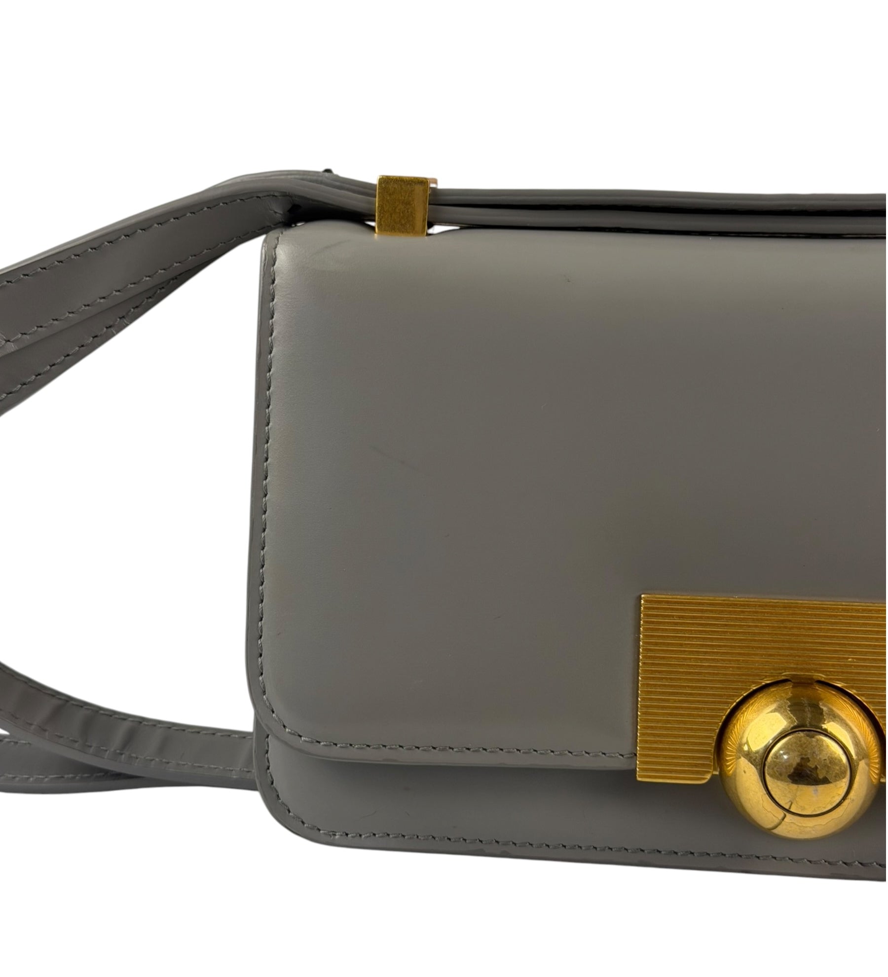 Bottega Veneta Grey Calfskin BV Classic Medium Bag