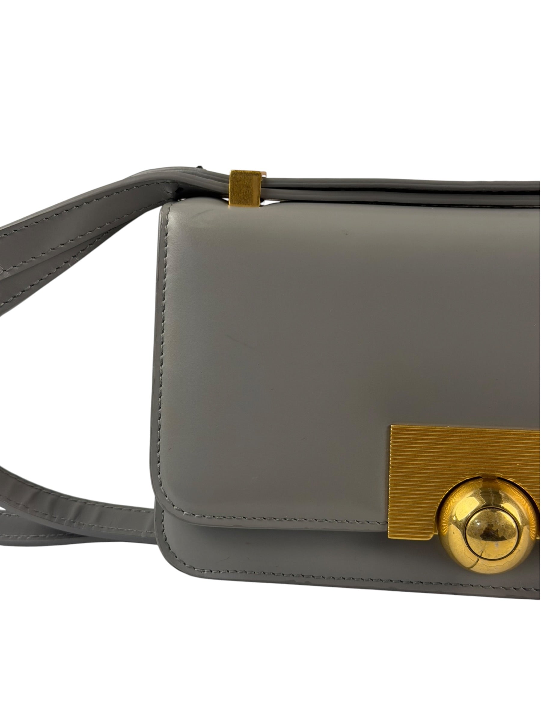 Bottega Veneta Grey Calfskin BV Classic Medium Bag