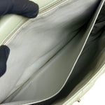 Chanel Light Sage Green Medium Classic Flap Shoulder Bag 2008