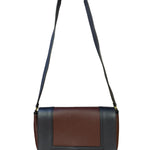 Celine Navy Blue/Burgundy Medium Frame Shoulder Bag