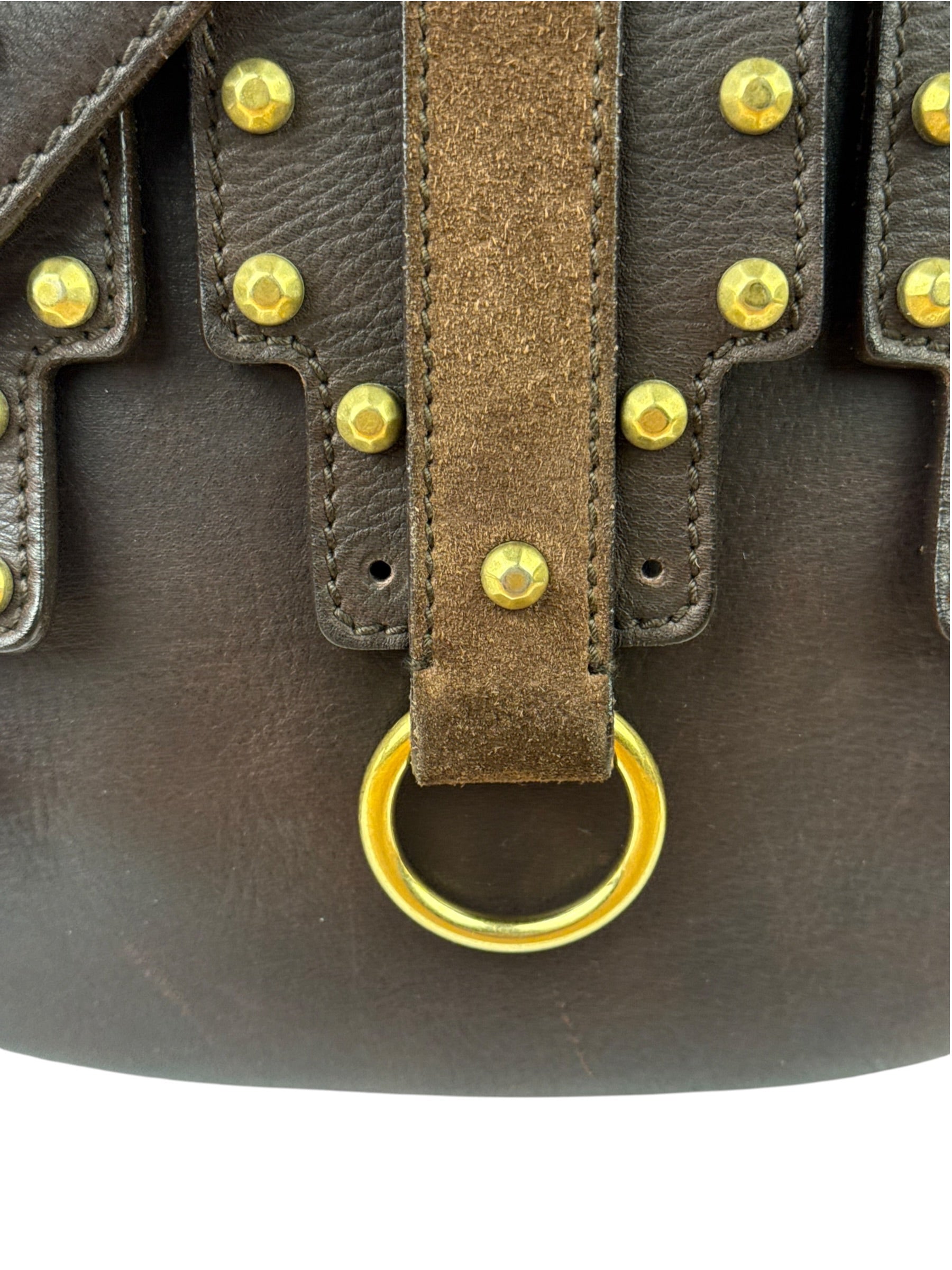 Yves Saint Laurent Tan Brown Messenger Bag