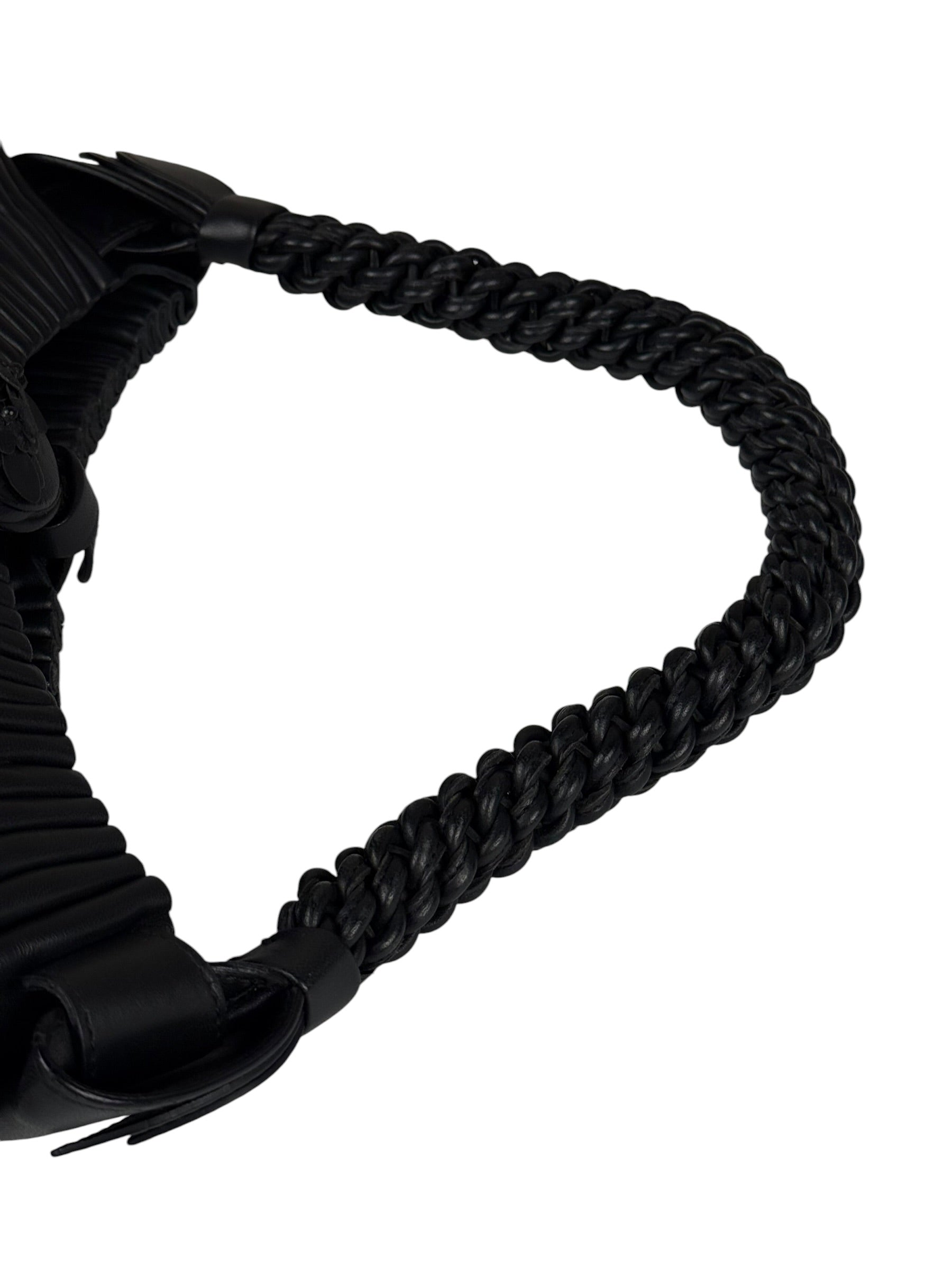 Bottega Veneta Braided Handle Leather Shoulder Bag