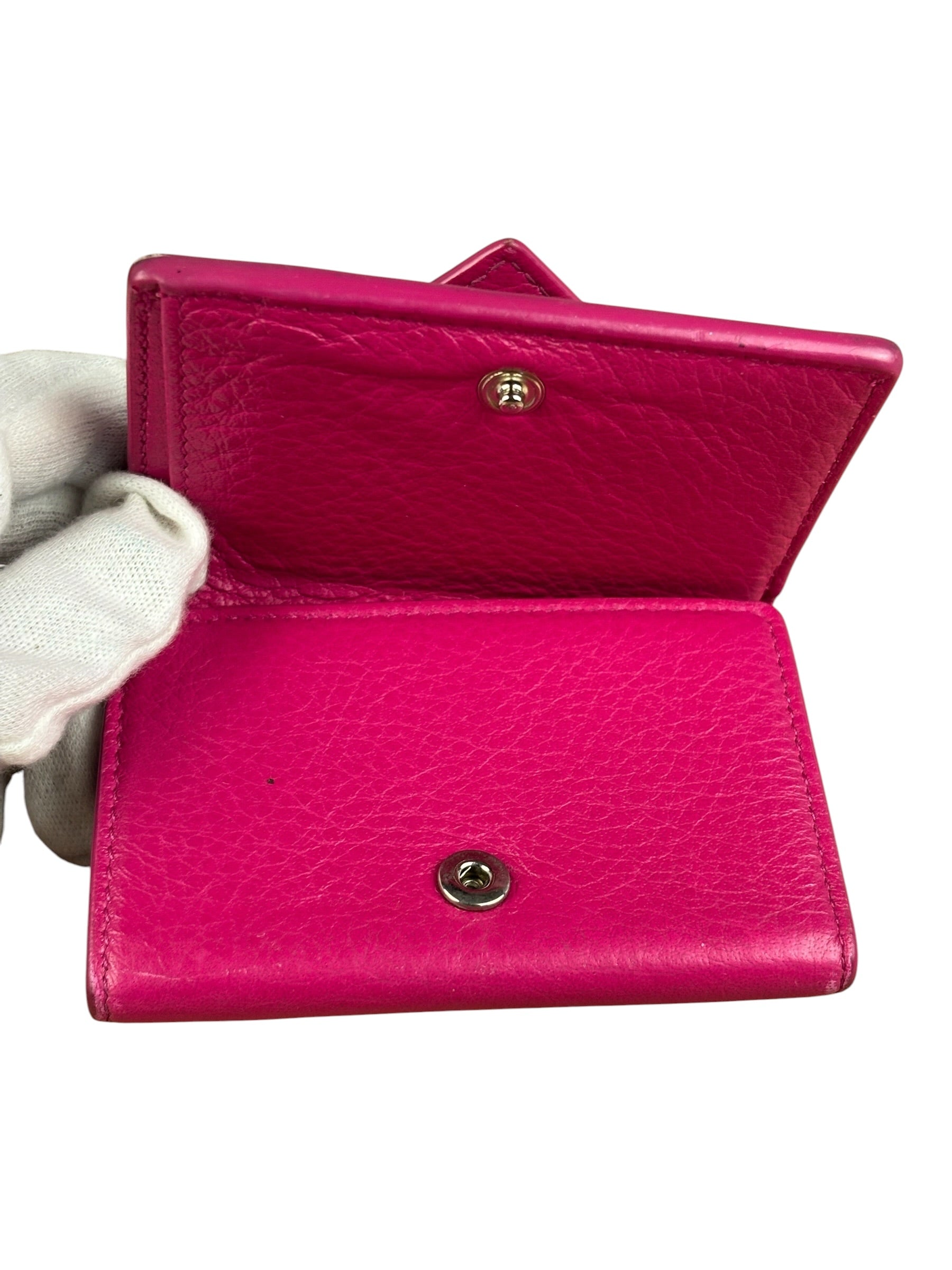 Balenciaga Hot Pink Papier Mini Wallet