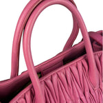 Miu Miu Pink Nappa Leather 2Way Tote Bag