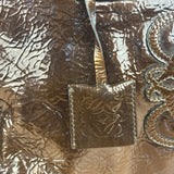 Loewe Vintage Brown Patent Leather Amazona Handbag