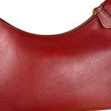 Prada Re-Edition Saffiano Leather Shoulder Bag Red
