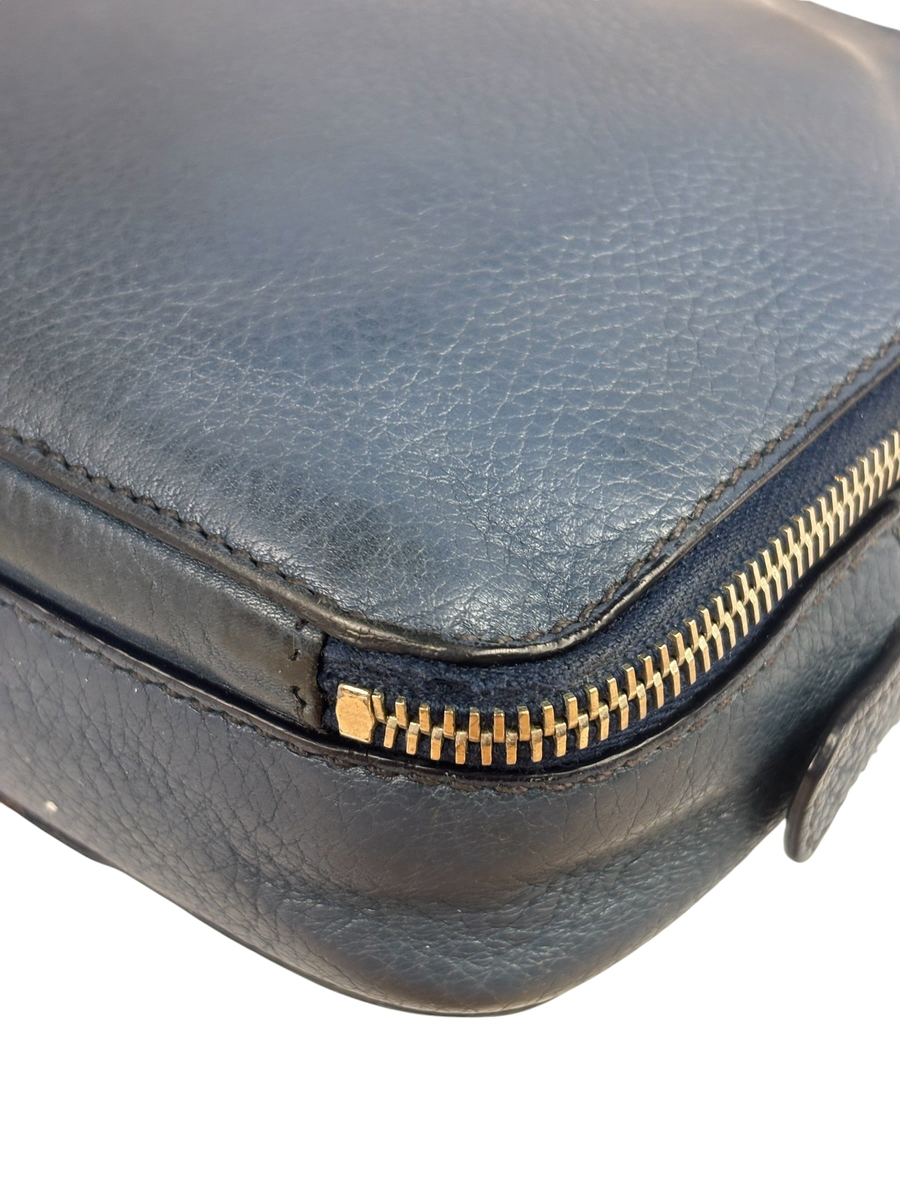 Prada Navy Blue Leather Camera Bag