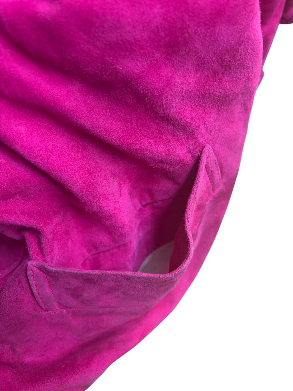 Valentino Magenta Suede Long Coat