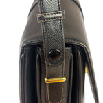 Gucci Black Leather Flap Bag