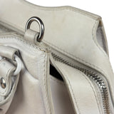 Balenciaga White Leather Neo Classic Le City Two-Way Bag