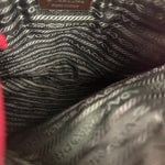 Prada Vintage Red Woven Tweed Zip Tote