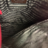 Prada Vintage Red Woven Tweed Zip Tote
