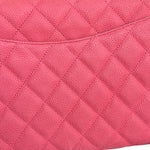 Chanel Coral Pink Matte Quilted Caviar Flap Shoulder Bag 2012