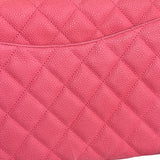 Chanel Coral Pink Matte Quilted Caviar Flap Shoulder Bag 2012