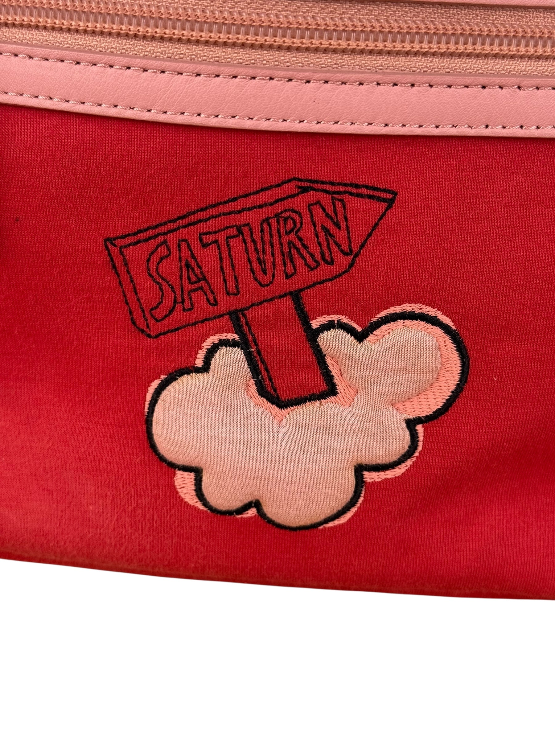 Fendi Red Patch Cloth Mini Backpack