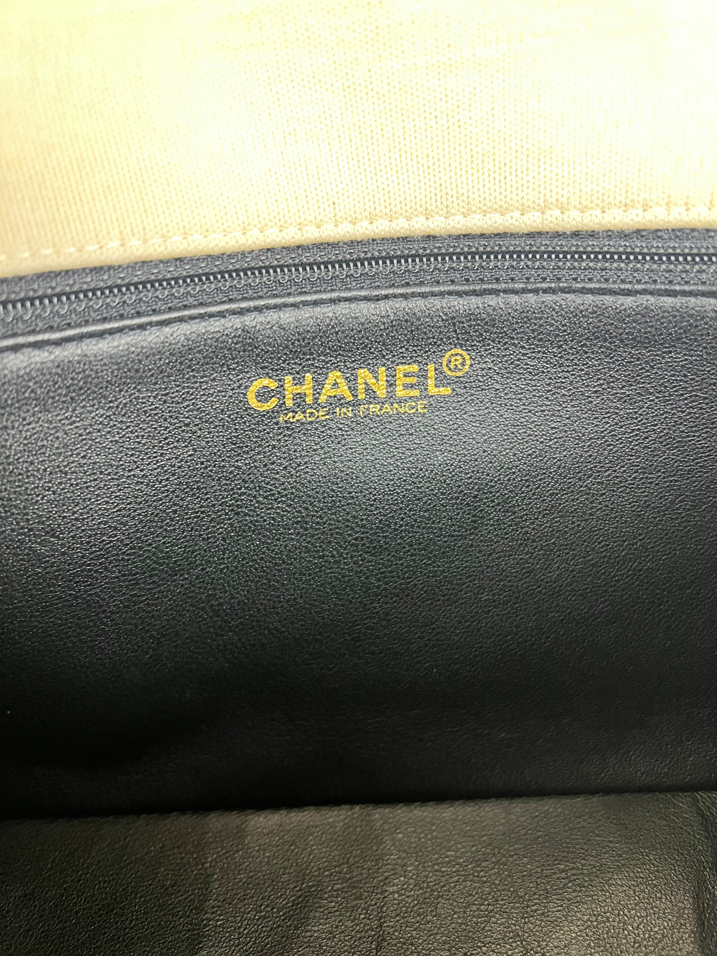 Chanel East West Beige Jersey Flap Bag 2002