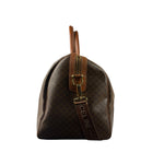 Celine Vintage Macadam Print Boston Bag